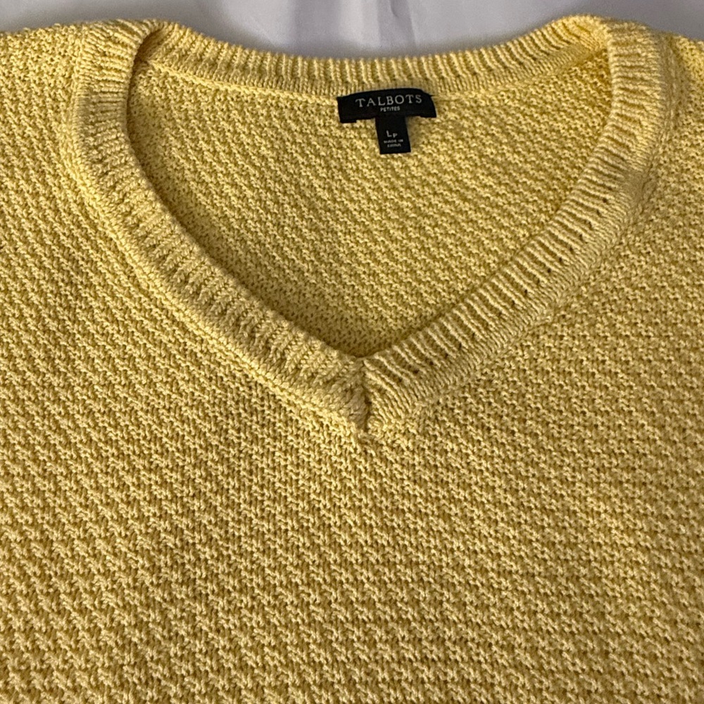 Talbots Petites Yellow Sweater - Picture 6 of 11